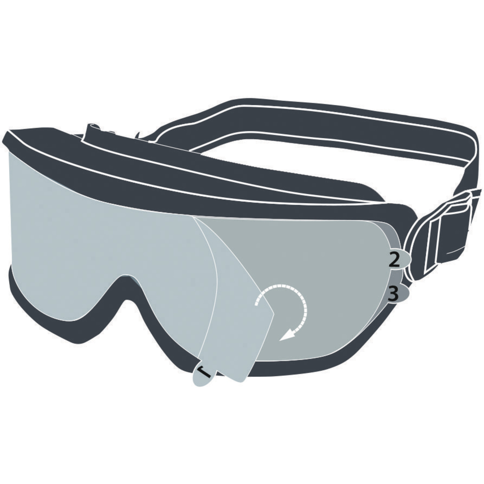 Delta Plus GALERAS Clear Safety Goggles - Corporate Station BD