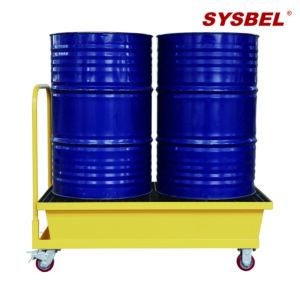 SYSBEL - With Cart Mobile Steel Spill Pallet - SPM222