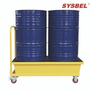 SYSBEL - With Cart Mobile Steel Spill Pallet - SPM222