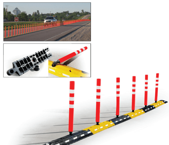 Rubber Traffic Lane Separator In BD