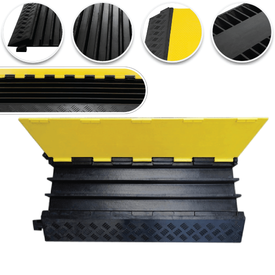 Highway Road Speed Breaker Rubber Cable Protector