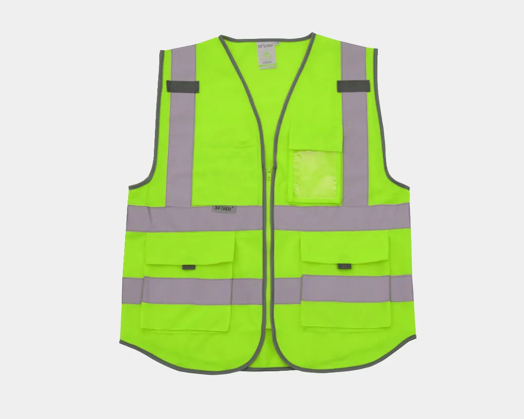 High Visibility Reflective Green Orange Jacket PPE (EN-471)