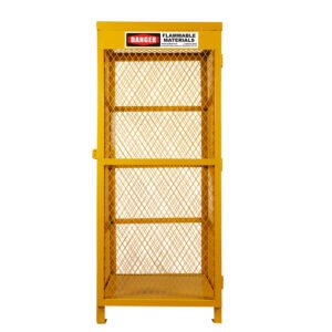 CE approved Placed Vertically 9 Compressed Gas Cylinder Safety Storage Mesh Cabinet BD