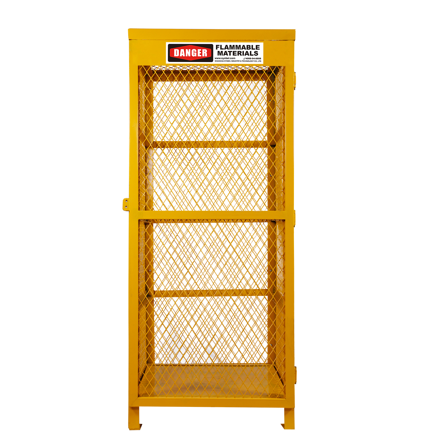 CE approved Placed Vertically 9 Compressed Gas Cylinder Safety Storage Mesh Cabinet BD