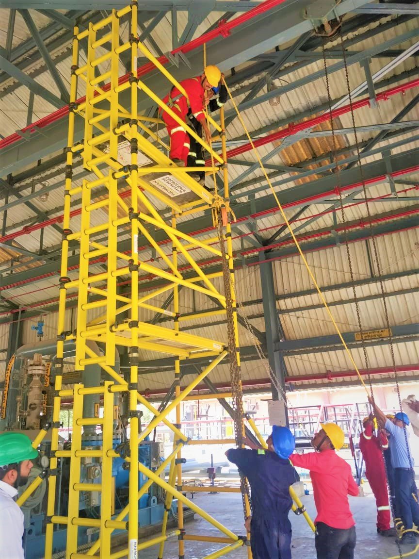 FRP (Fibreglass) Electrical Shockproof Scaffold Tower- Boss Zone 1 BD 3