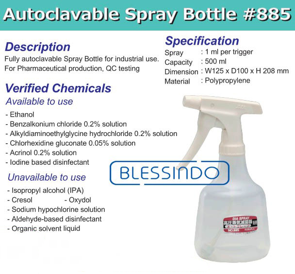 Furupla 885 Autoclavable Spray Bottle 500ml 2